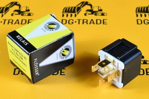 Реле 12В (mini) с диодом JCB (FLOSSER) 716/30148