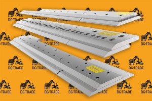 Нож двусторонний переднего ковша (9 отв.) 2450*20*210 мм (СТ65Г) JCB 993/99189